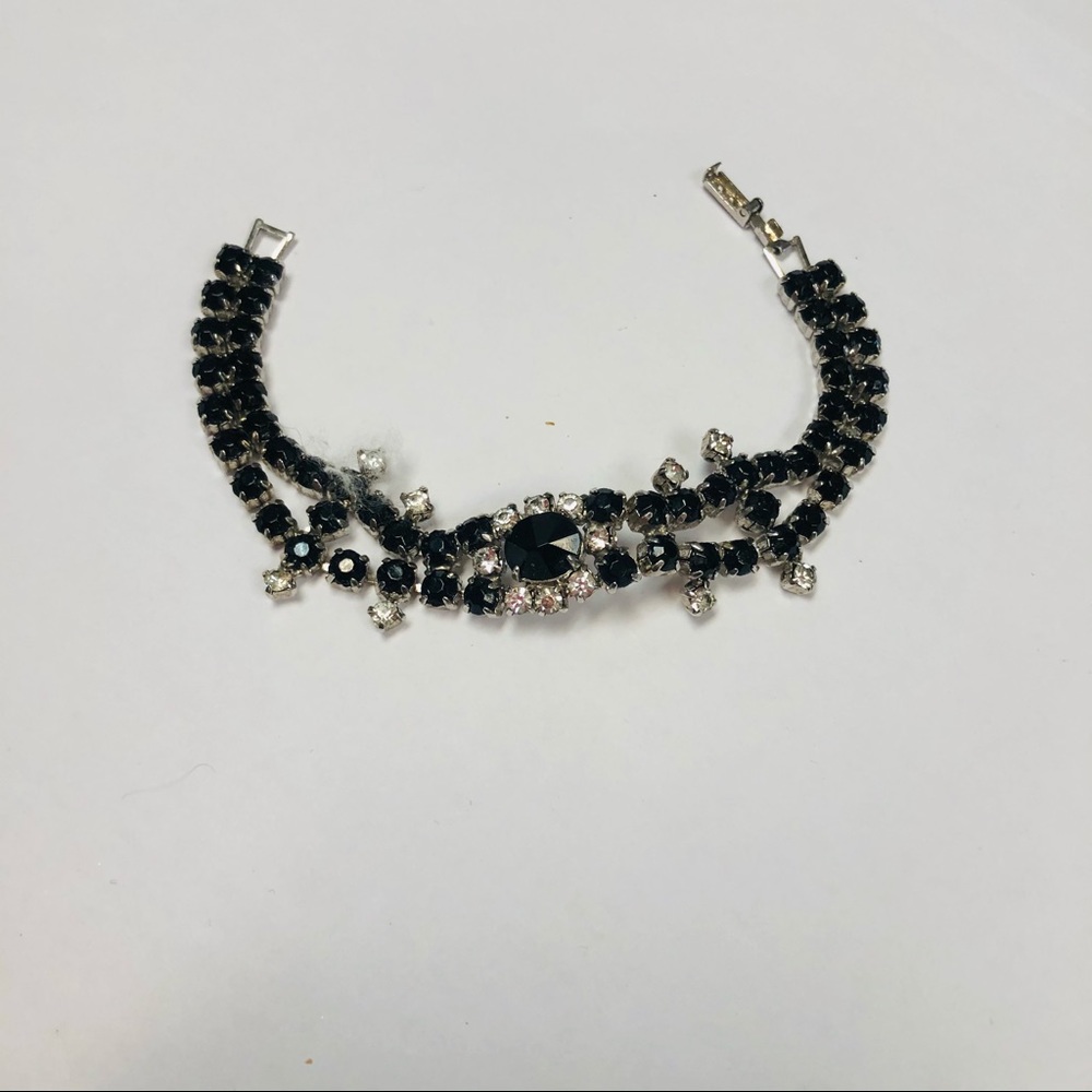 VINTAGE RHINESTONE BRACELET - Picture 5 of 9